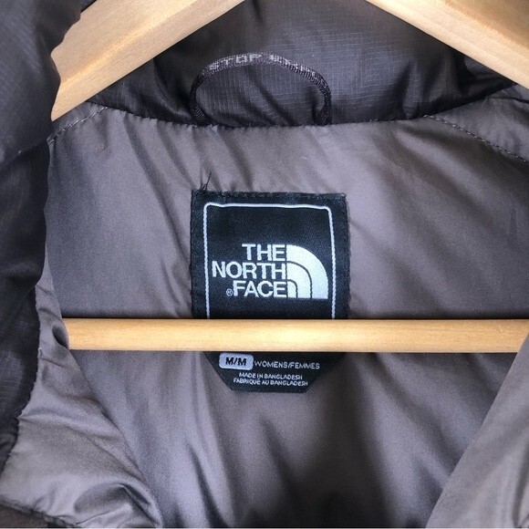 The North Face 700 Fill Nuptse Down Puffer Jacket Chocolate Brown Medium - Picture 6 of 13